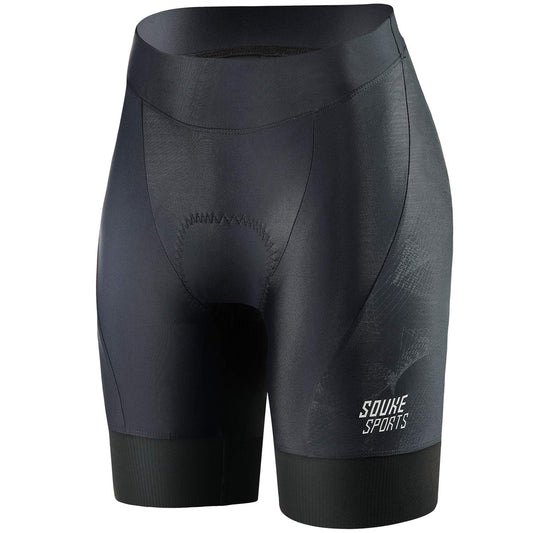 SOUKE Women's Padded Cycling Shorts for Biking, Bicycle Riding, Black, Large NEW