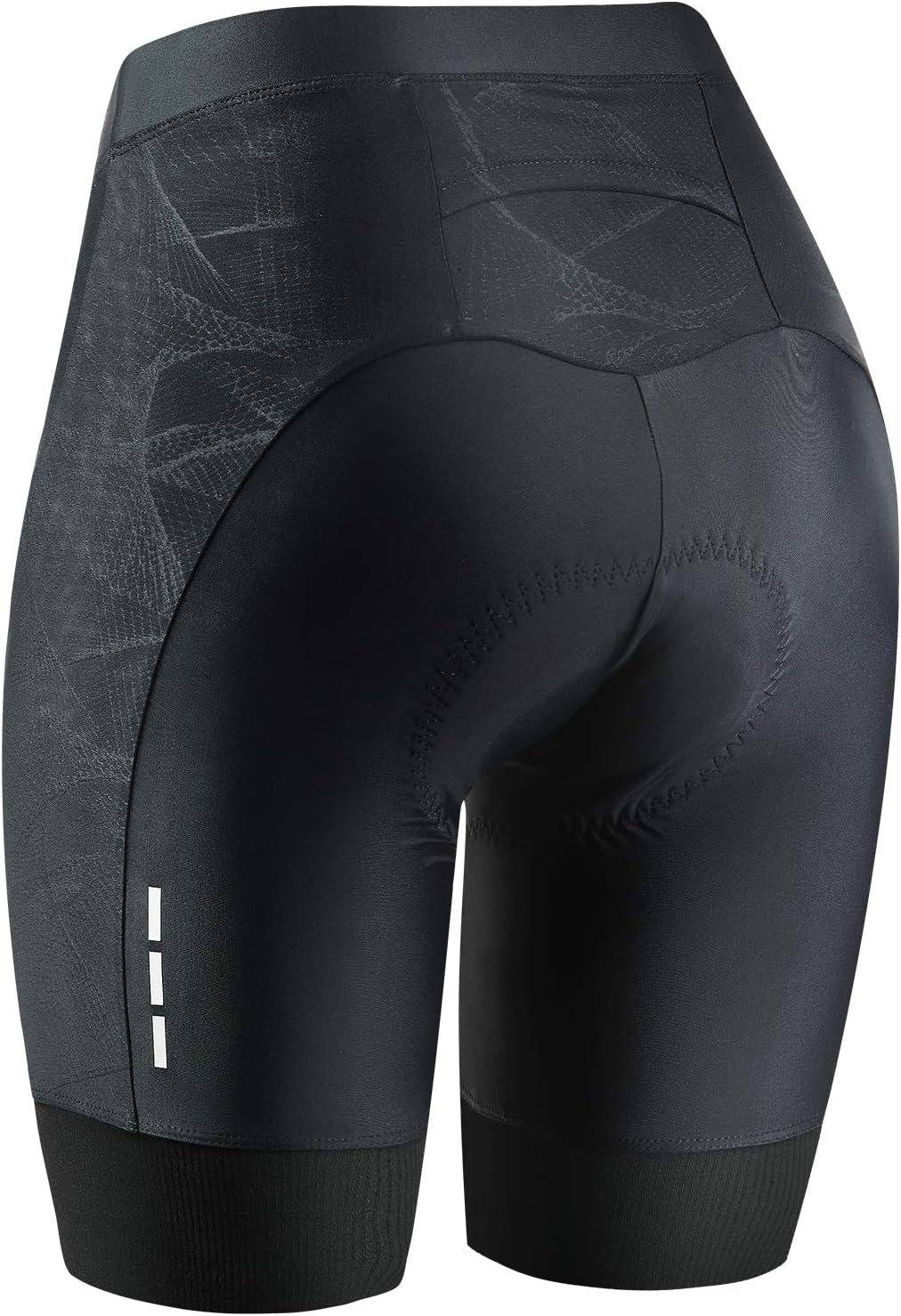 SOUKE Women's Padded Cycling Shorts for Biking, Bicycle Riding, Black, Large NEW