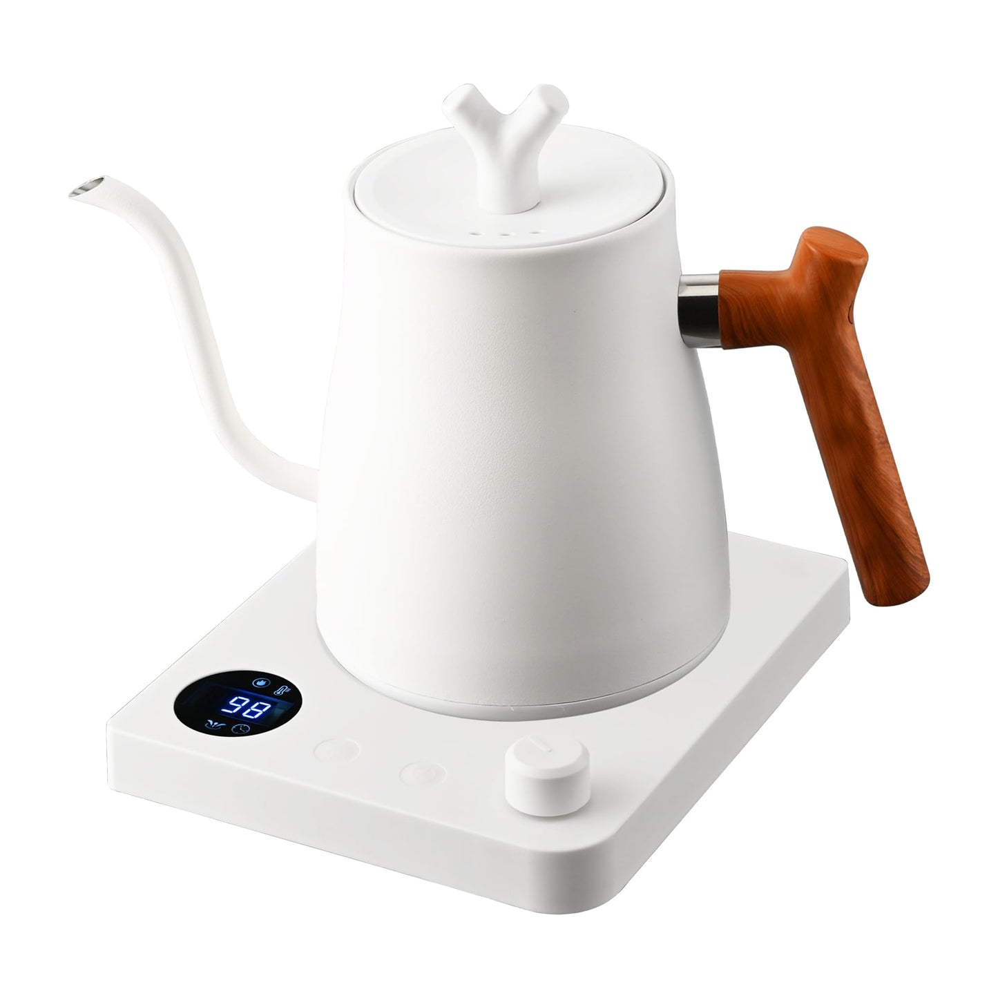 Electric Kettle with Temperature Control LCD Display Stainless Steel 1L NEW