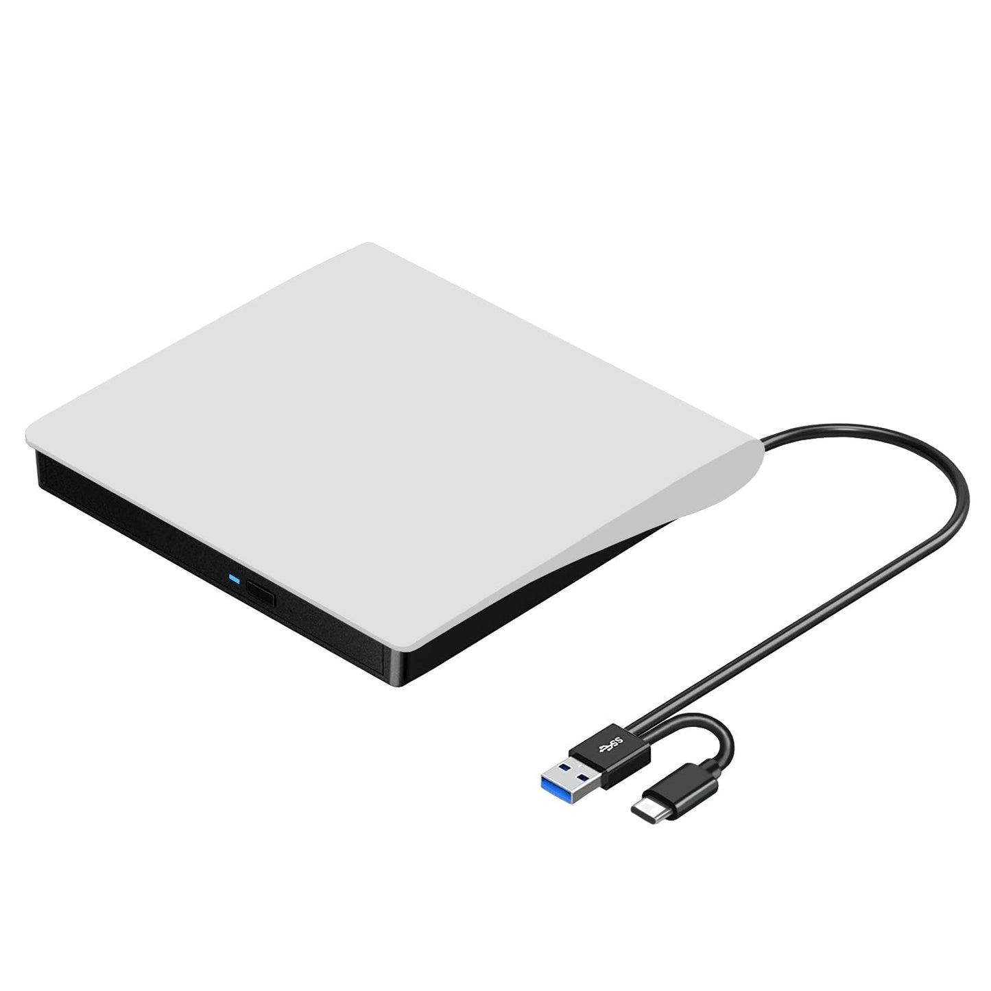 ROOFULL External DVD Players USB 3.0 & USB-C Portable CD/DVD Drive for DEMO
