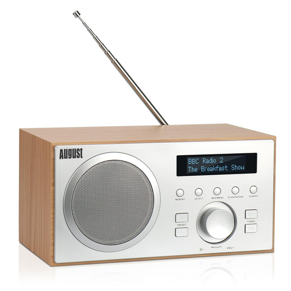August Brown DAB Radios DAB Radio with Bluetooth and Mains Powered Digital DEMO