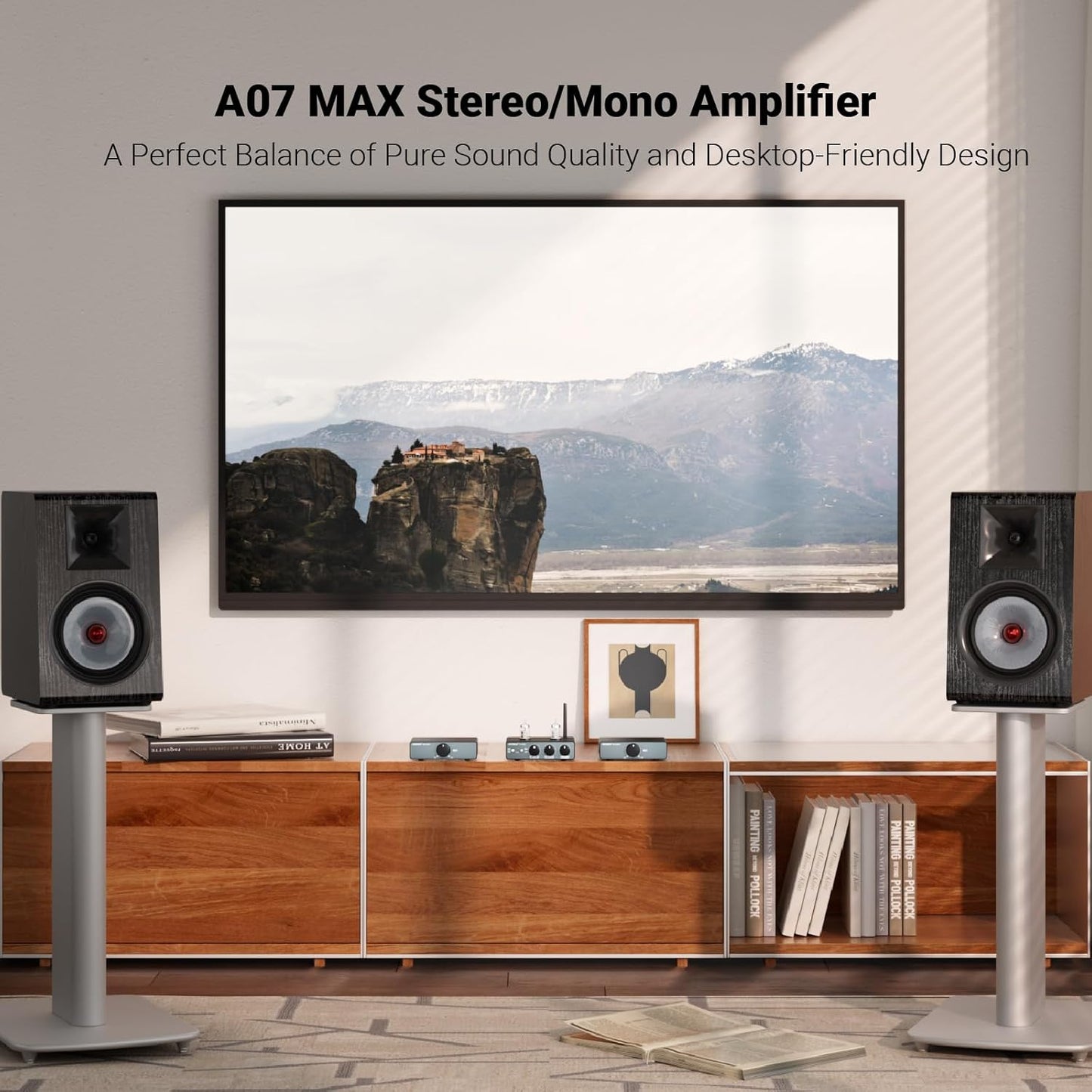 AIYIMA 300W x2 Stereo Home Audio Amplifier - Powerful Black Amplifiers NEW