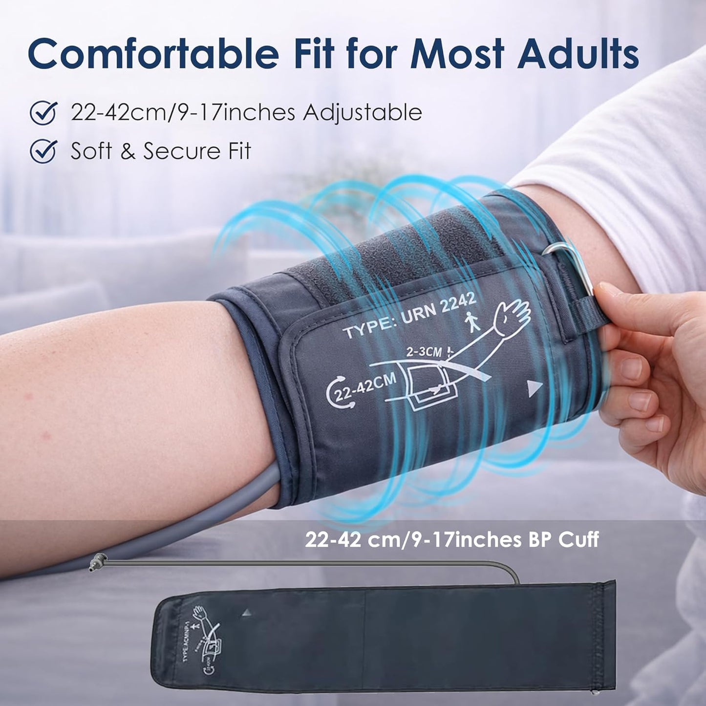ROTOPATA Automatic Upper Arm Blood Pressure Monitor for 9-17 Inch Arms Size NEW