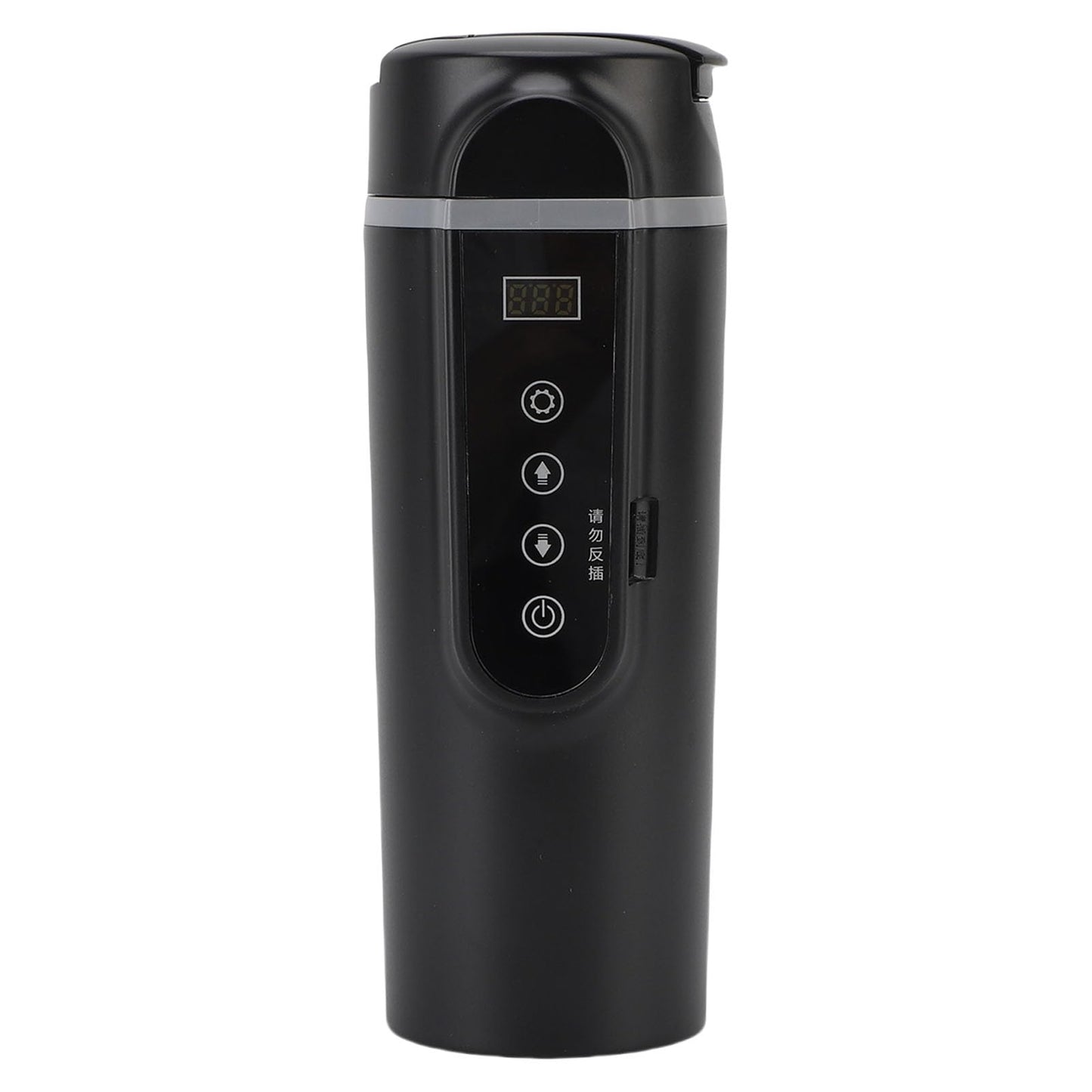 Portable 500ML Electric Car Kettle, 12V-24V Travel Water Boiler, Black NEW