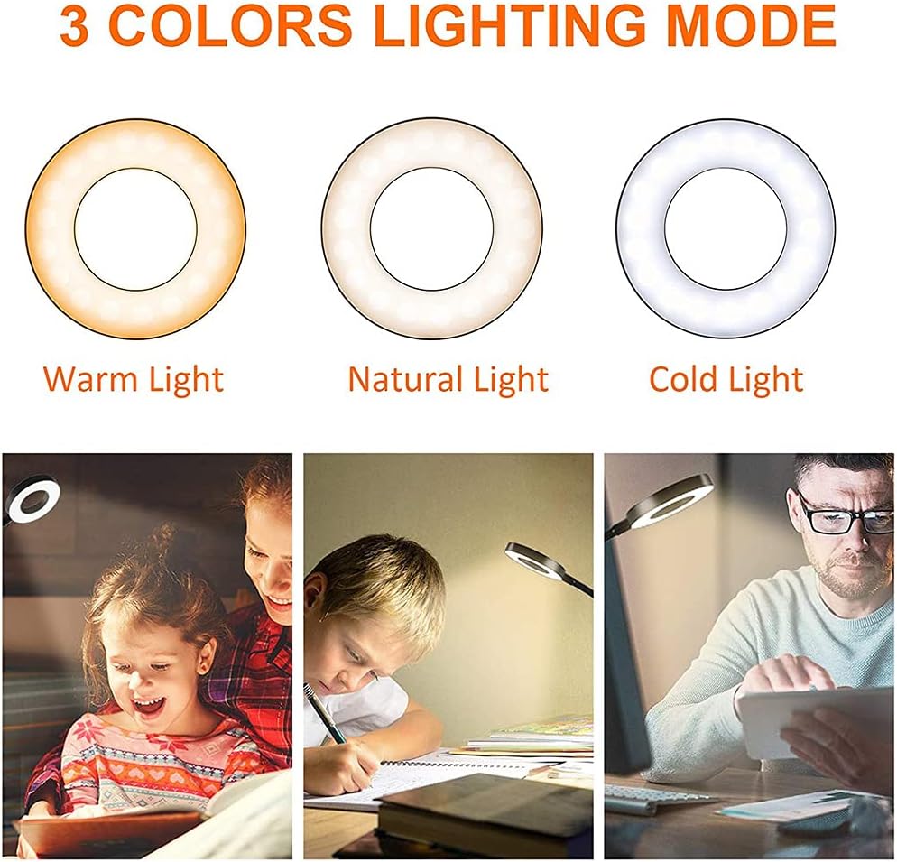 Versatile 48 LED USB Desk Lamp with 3 Color Modes and 10 Brightness Levels DEMO