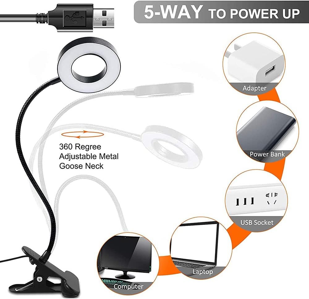 Versatile 48 LED USB Desk Lamp with 3 Color Modes and 10 Brightness Levels DEMO