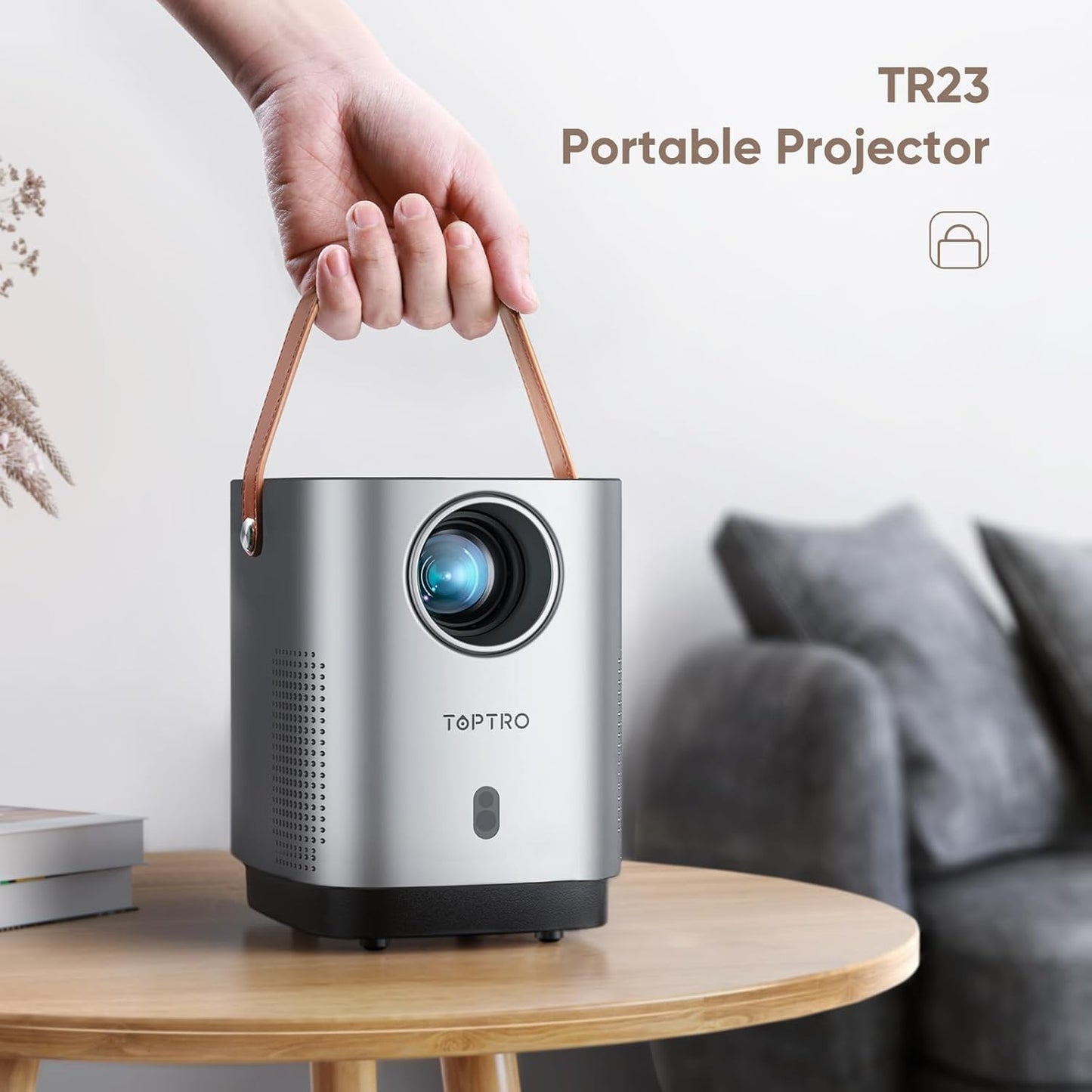 TOPTRO 1080P Projectors Mini Projector with 5G WiFi, Bluetooth, and 8000 Lumens