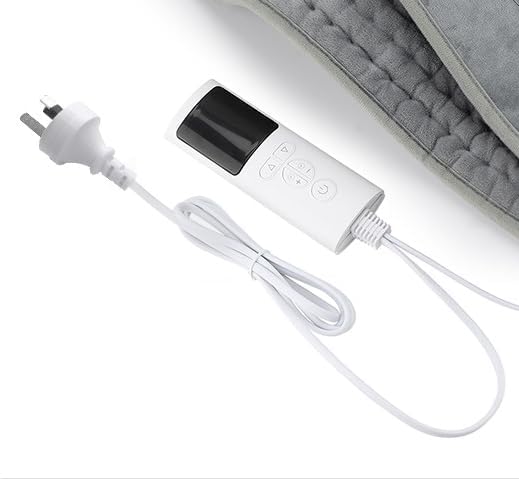 Electric Heating Pad Soothing Pain Relief Comforting Warmth Grey 29x58cm NEW
