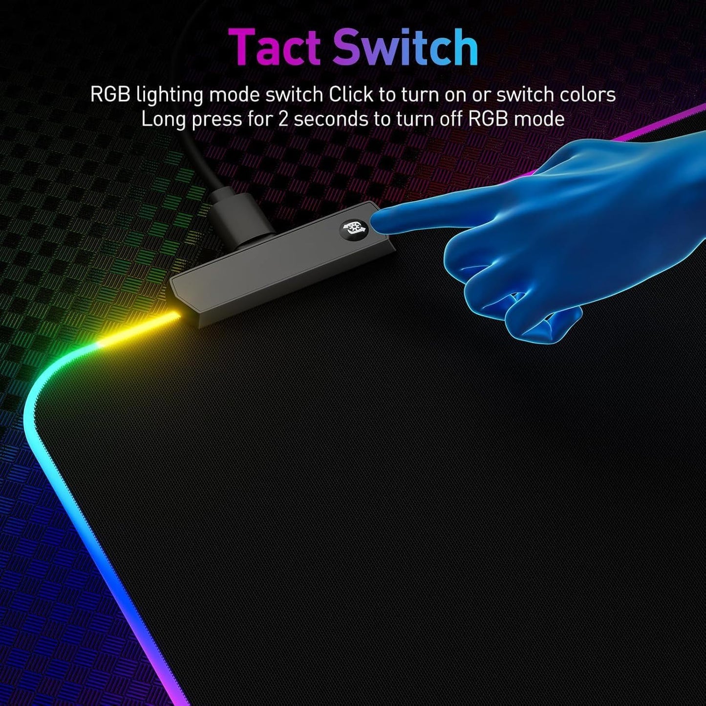 Giecy RGB Mouse Pad with 14 Light Modes Large Gaming Keyboard 90L x 40W cm NEW