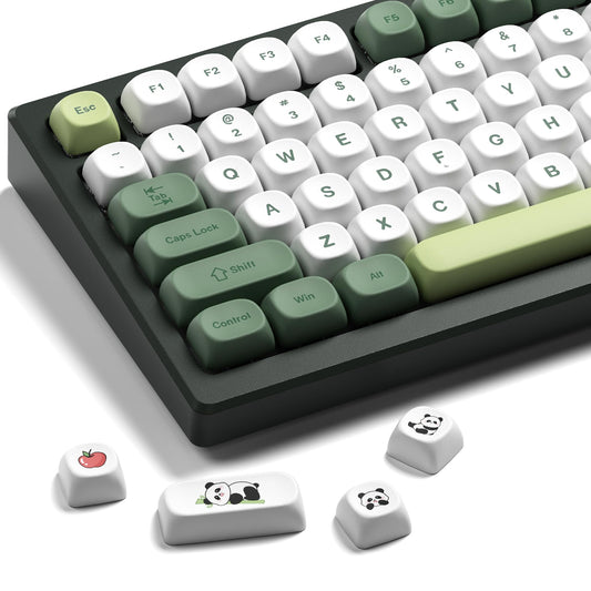 VXV Green Profile Matcha Panda PBT Dye-Sublimated Keycaps Set, 143-Key NEW