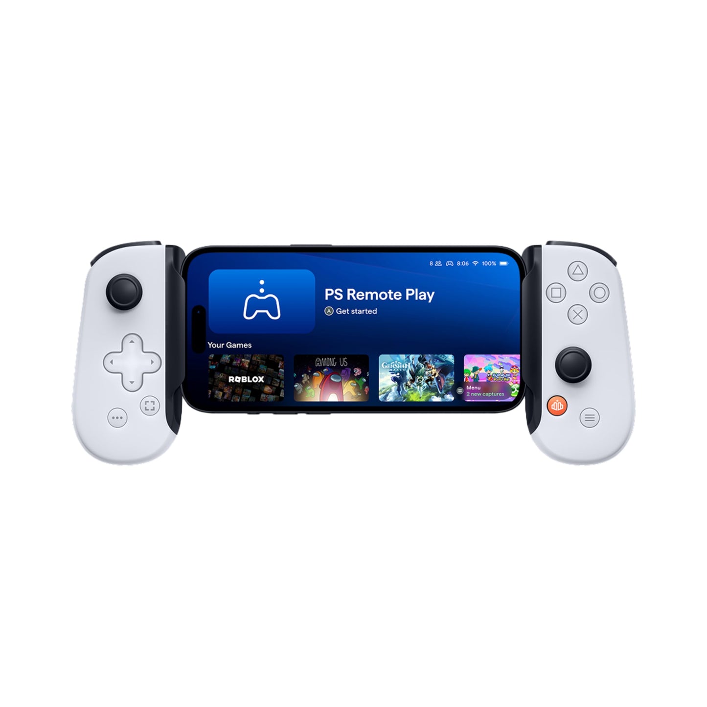 BACKBONE Mobile Gaming Controller for iPhone - Lightning White NEW