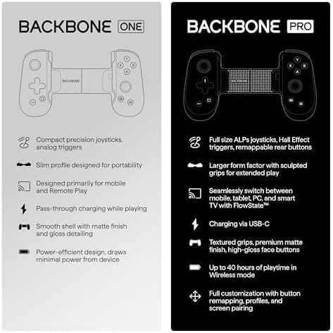 BACKBONE Mobile Gaming Controller for iPhone - Lightning White NEW