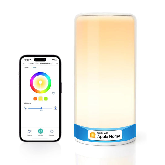 meross Dimmable WiFi Smart Table Lamp with Night Light for Bedroom Decor DEMO