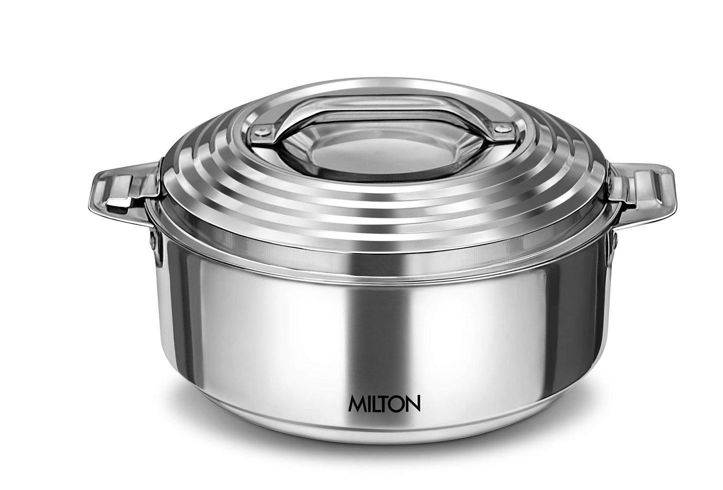 MILTON 2L Insulated Stainless Steel Hot Pot with Lid Serving Bowl Silver NEW