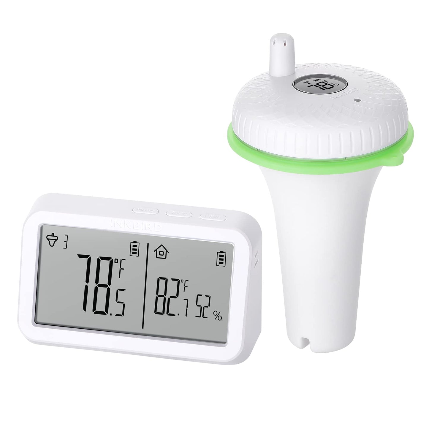 Inkbird Wireless Floating Pool Thermometer Indoor-Outdoor Temperature NEW
