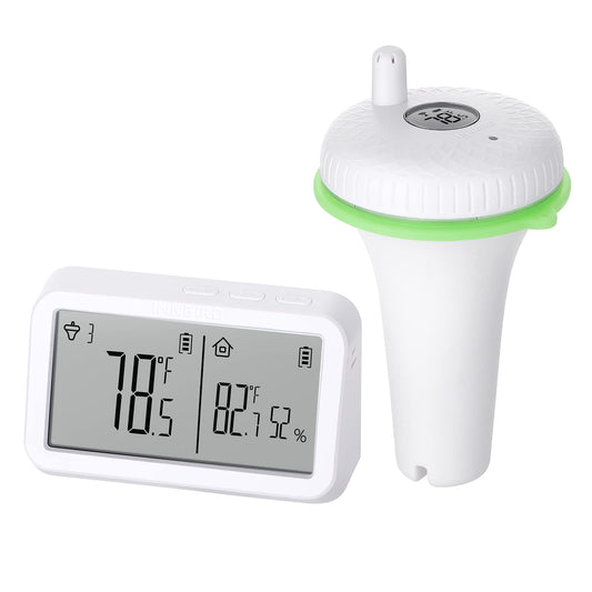 Inkbird Wireless Floating Pool Thermometer Indoor-Outdoor Temperature NEW