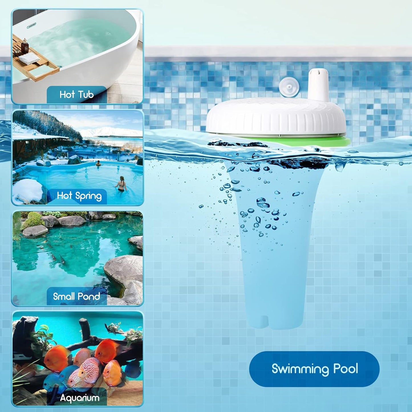 Inkbird Wireless Floating Pool Thermometer Indoor-Outdoor Temperature NEW
