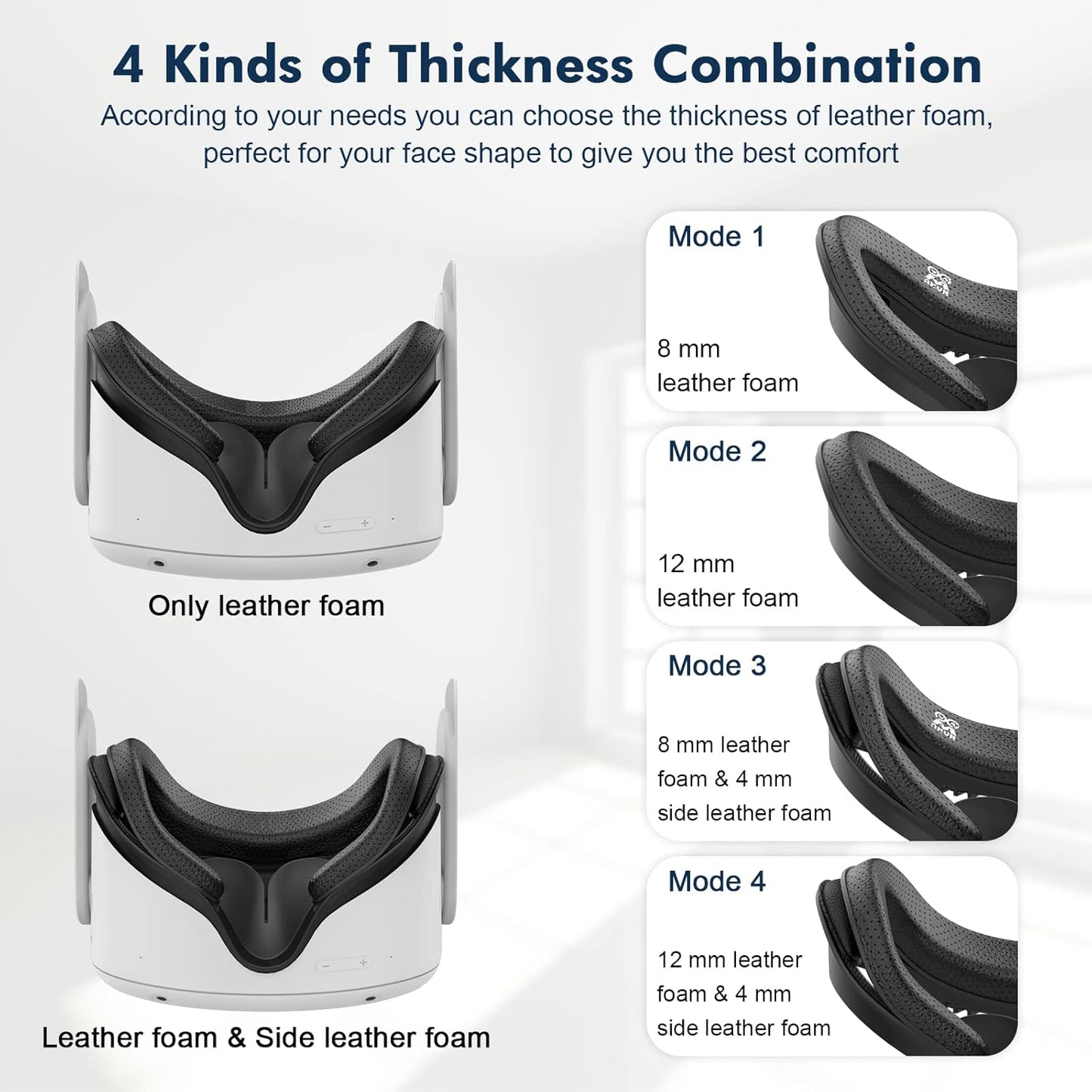 AMVR Foam Tech Accessories Face Pad Cushion for Oculus Quest 2 in Black NEW