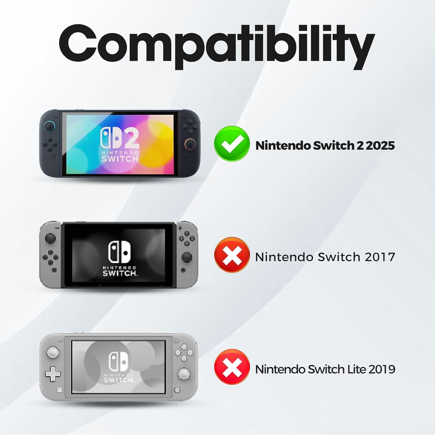 ProCase Protective Hard PC Case for Nintendo Switch 2 Console, Black Size NEW