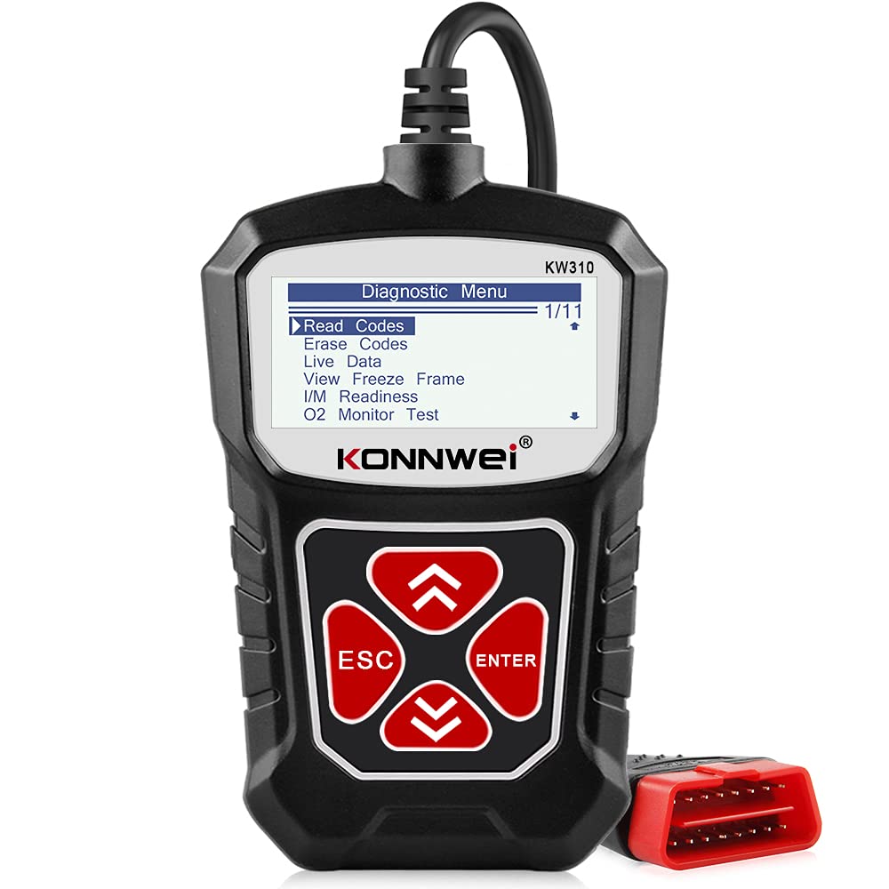 KONNWEI OBD2 Scanner Full OBDII Functions 10 Modes Car Engine Diagnostic NEW