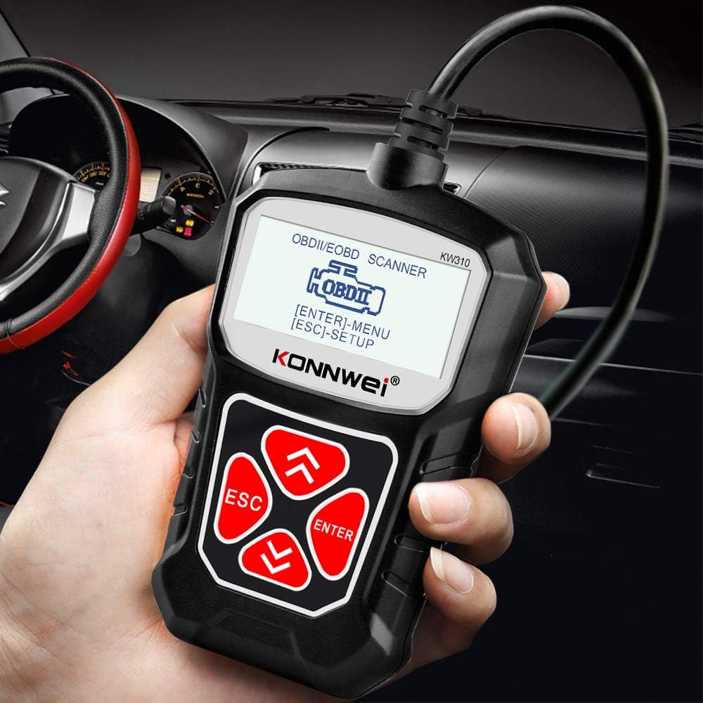 KONNWEI OBD2 Scanner Full OBDII Functions 10 Modes Car Engine Diagnostic NEW
