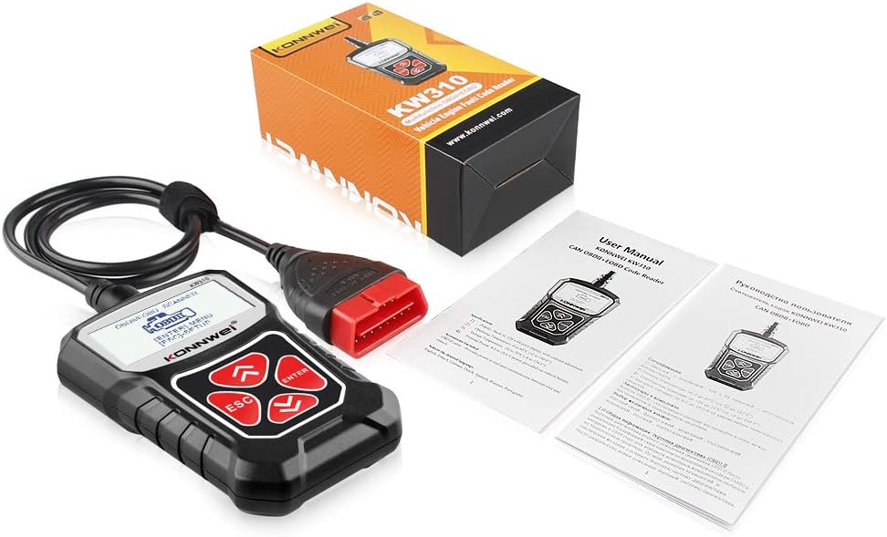 KONNWEI OBD2 Scanner Full OBDII Functions 10 Modes Car Engine Diagnostic NEW