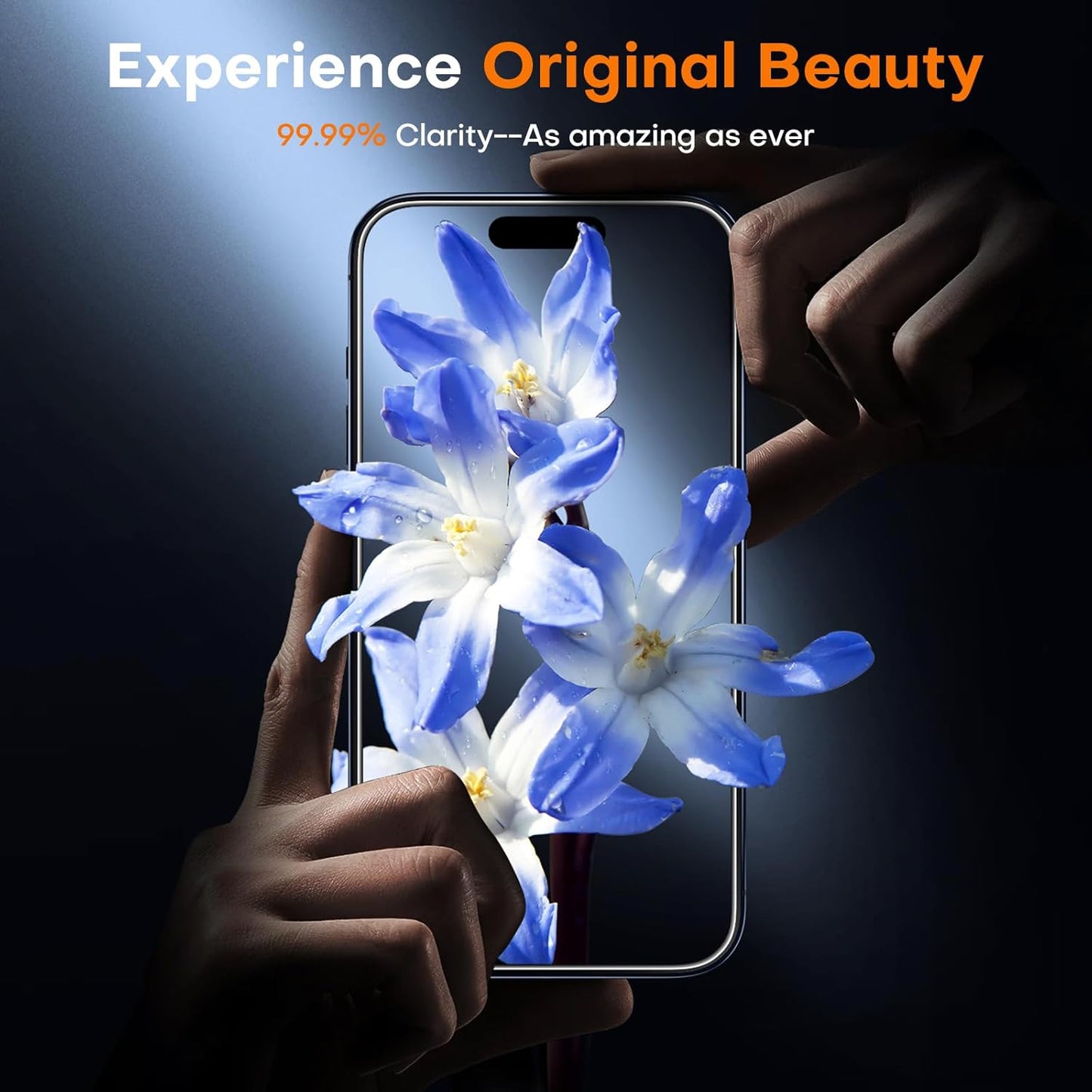 TOCOL Clear Screen Protector for iPhone 15 Pro Max 9H Hardness Shatterproof NEW