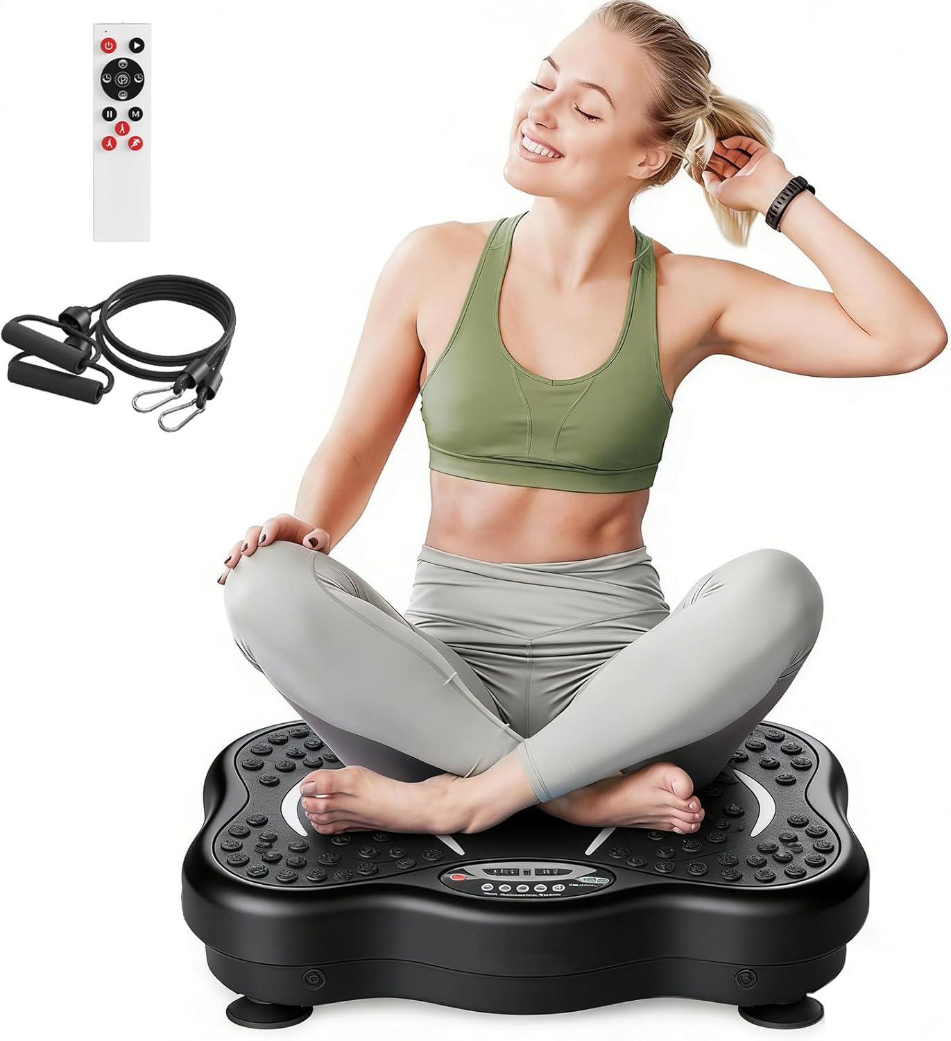 PORIYA Vibration Platform Machine with 99 Speed Levels and Remote Control DEMO