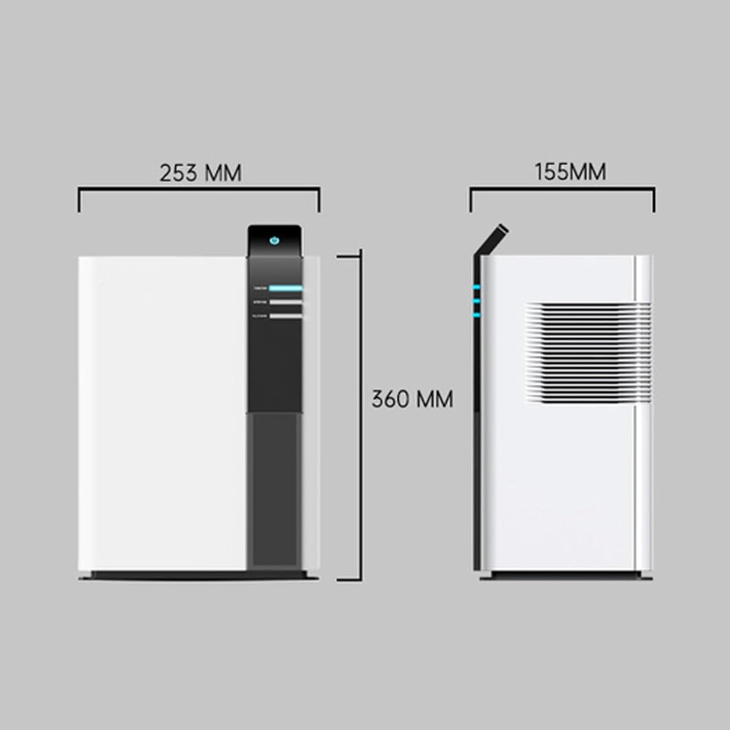 Quiet 3000ml Dehumidifier with Automatic Shut-Off, 38dB White Noise for DEMO