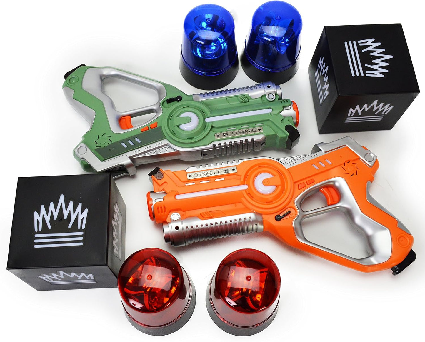 Dynasty Toys Laser Tag Capture the Flag Glow-in-the-Dark Blasters Set Size NEW