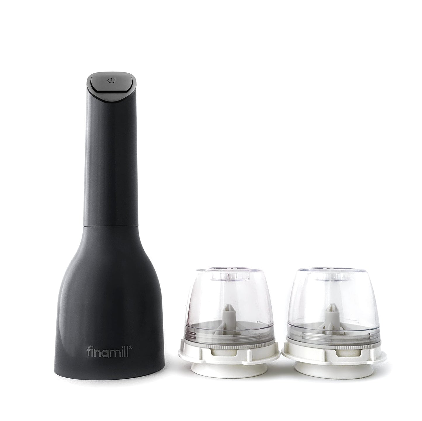 FinaMill Portable Battery-Operated Herb & Spice Grinder Mill Midnight Black DEMO