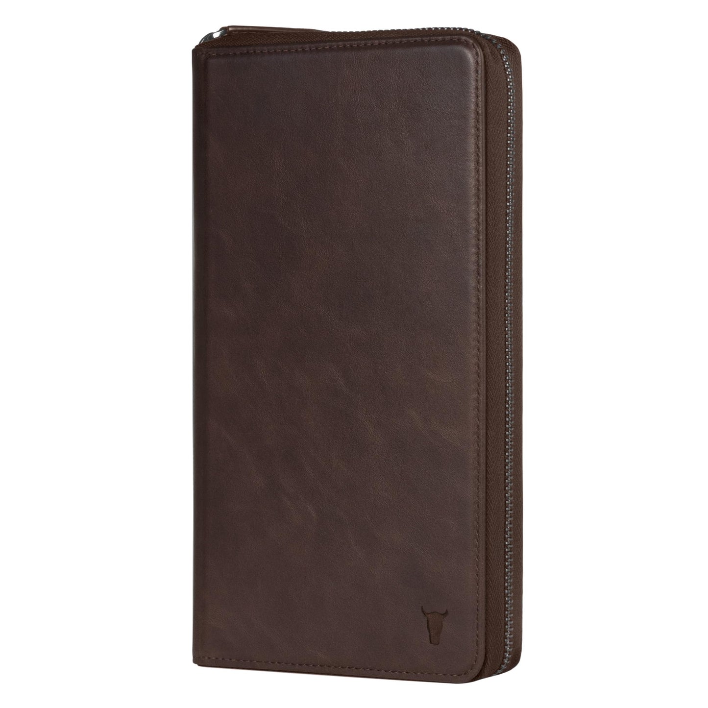TORRO Premium Leather Travel Organizer Passport Holder Wallet Dark Brown NEW