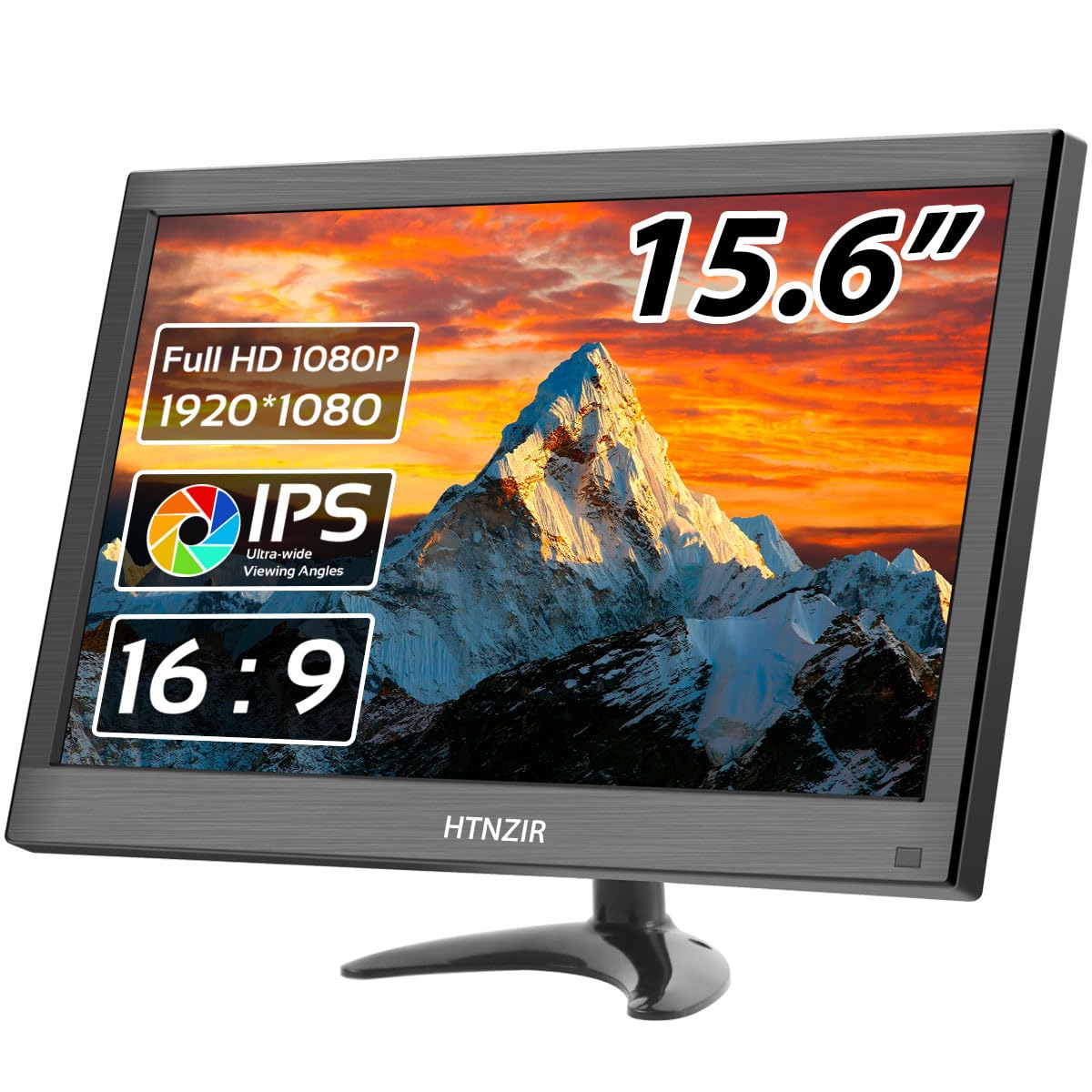 HTNZIR 15.6 Monitors Inch Portable Full HD 1080P Monitor with 99% sRGB for NEW