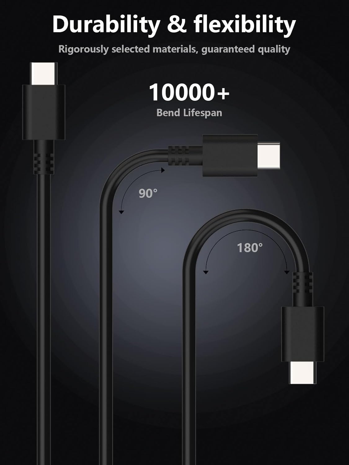 100W USB C Laptop Charger Power Adapter for Lenovo, MacBook, HP - Black DEMO