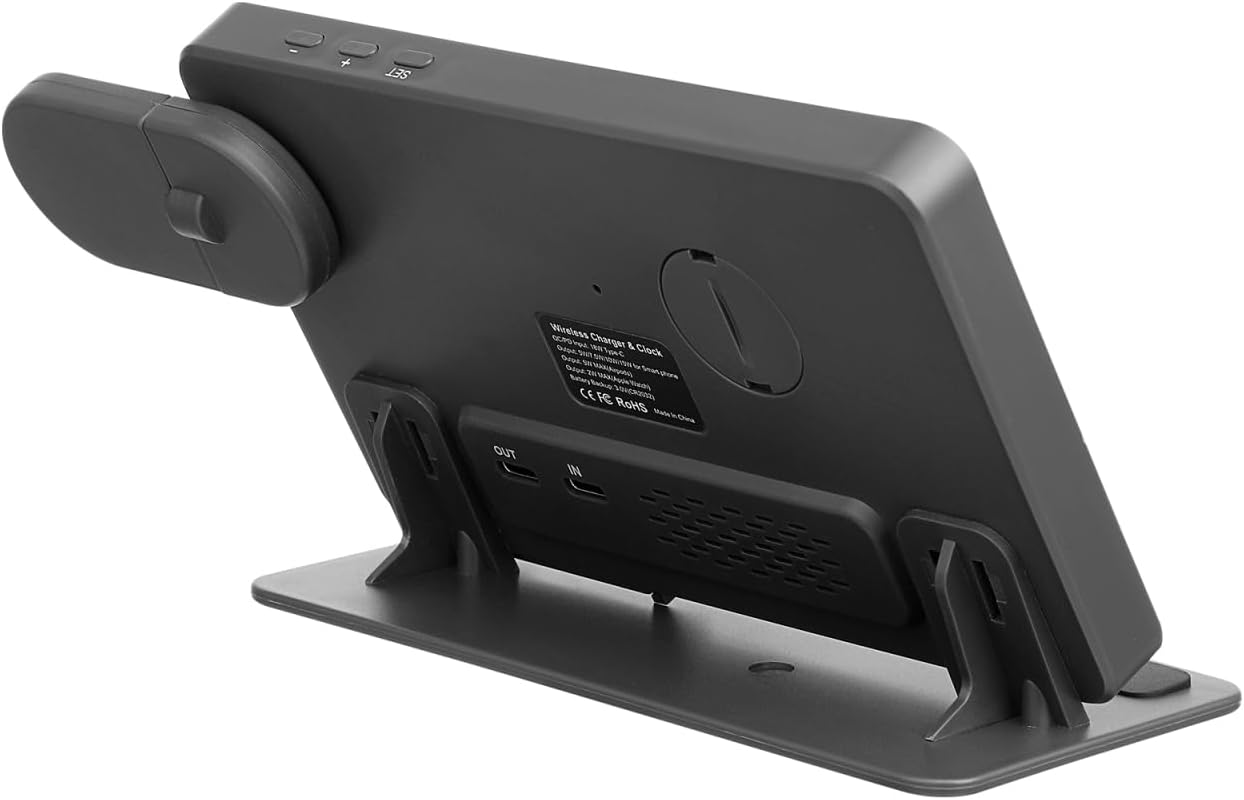 4-in-1 Wireless Charging Station with LED Lights for Qi Induction Chargers NEW