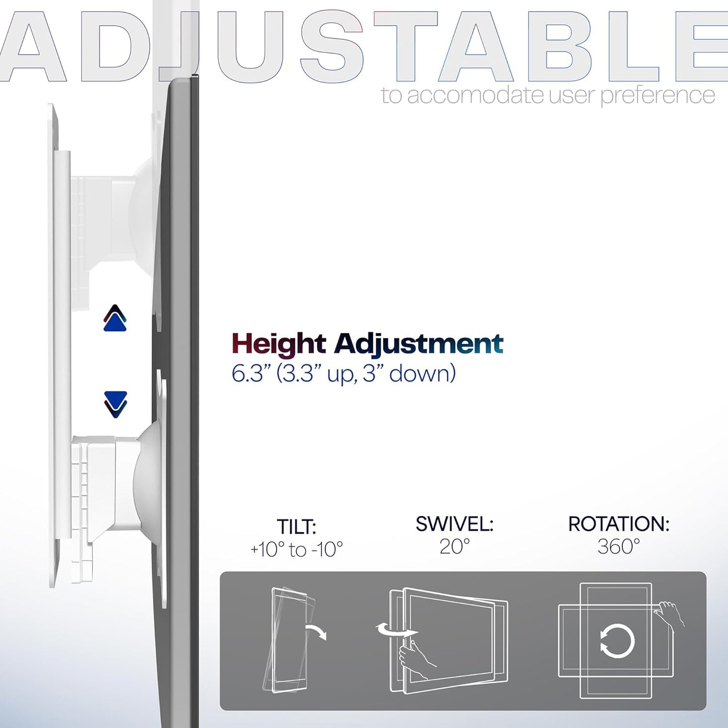 VIVO Articulating Single Monitor Wall Mount Adjustable Arm for 17-32 Inch DEMO