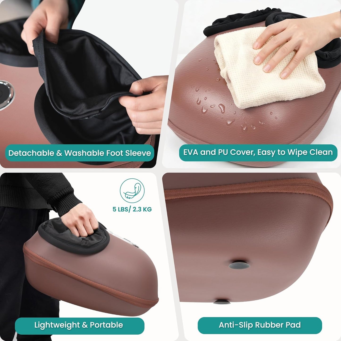 Nekteck Shiatsu Foot Massager Machine with Heat for Plantar Fasciitis DEMO