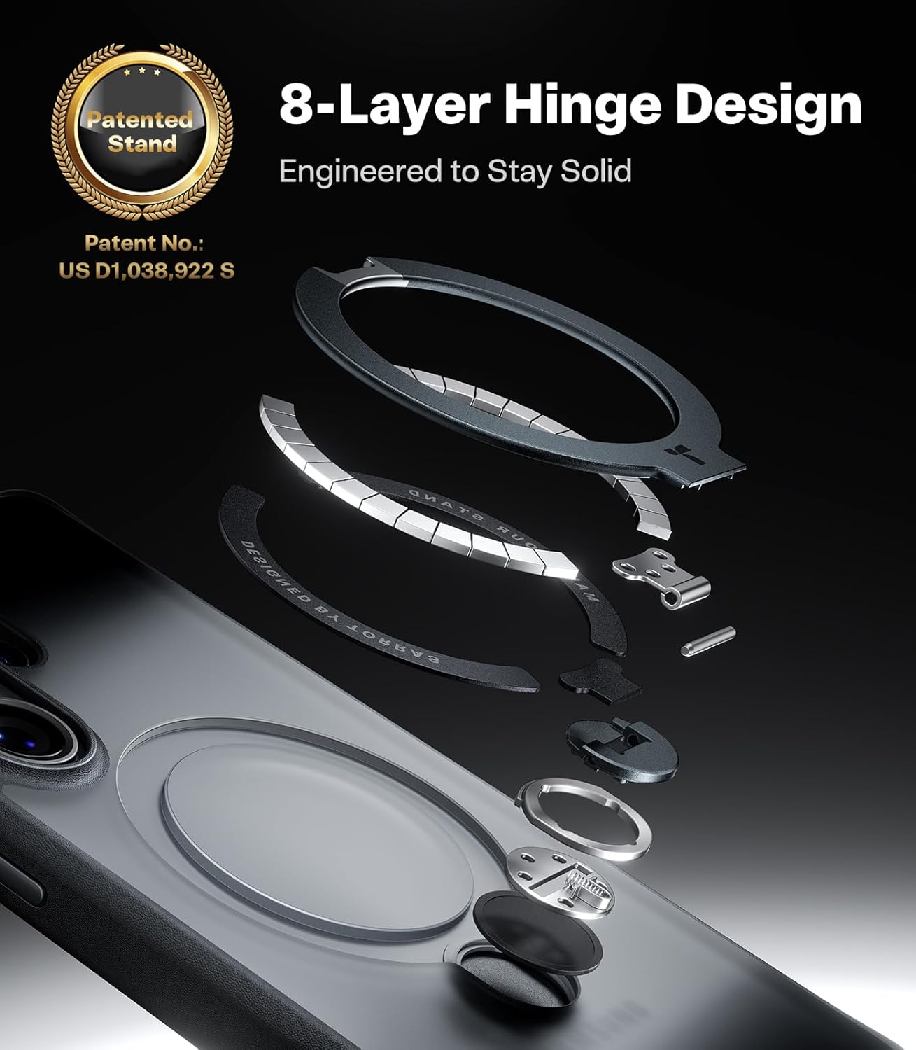 TORRAS Phone Case with 360° Magnetic Stand for Samsung Galaxy S26 Ultra NEW