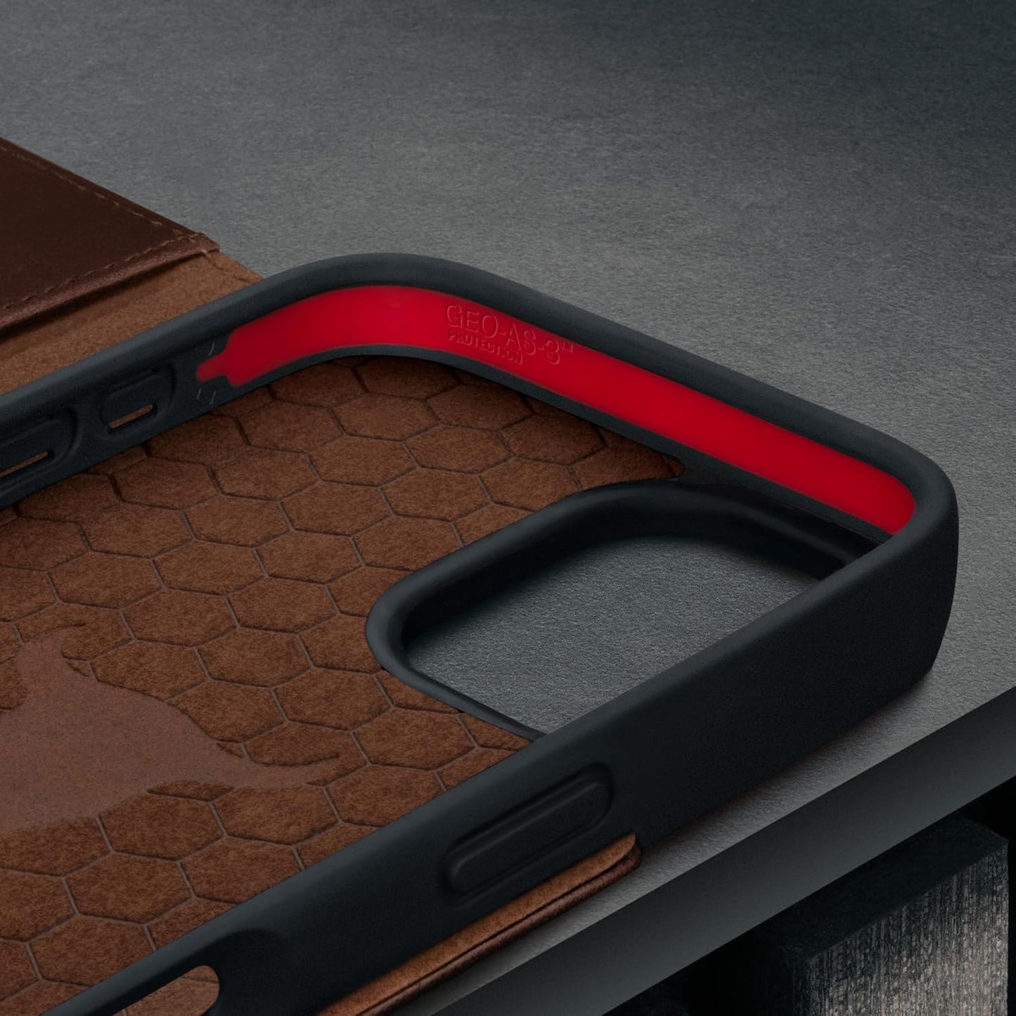 TORRO Genuine Leather Flip Wallet Case for iPhone 16 Pro, Dark Brown Size DEMO