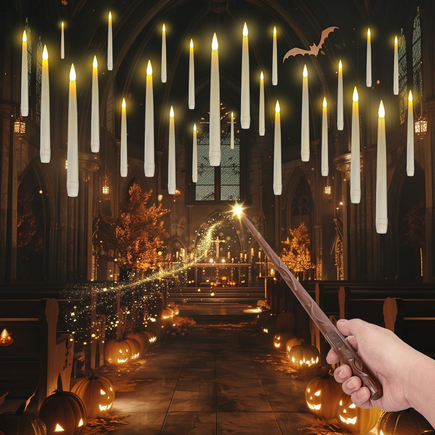 Wireless Remote Control Floating Candle Lights 20pcs Decorative Home Decor NEW