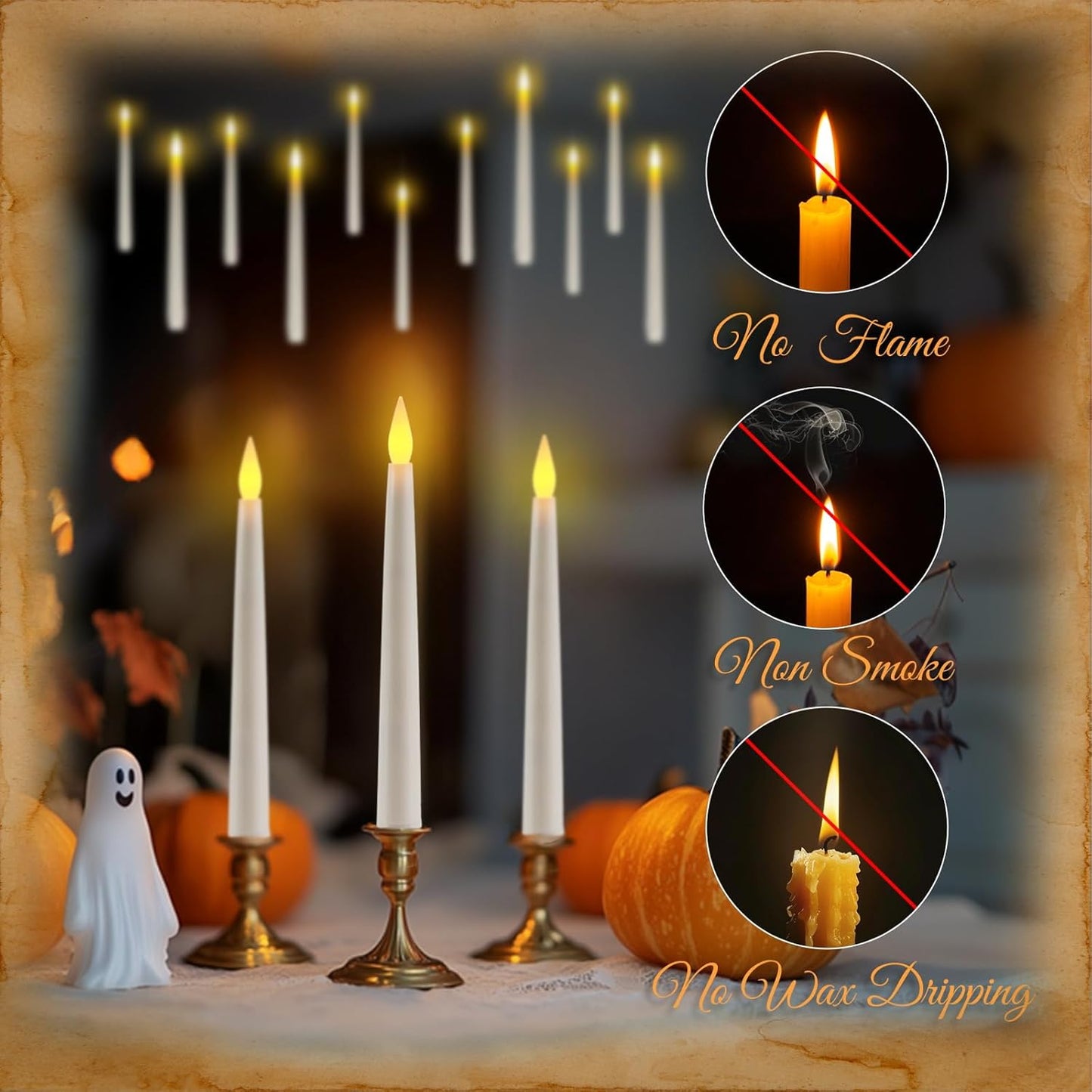 Wireless Remote Control Floating Candle Lights 20pcs Decorative Home Decor NEW
