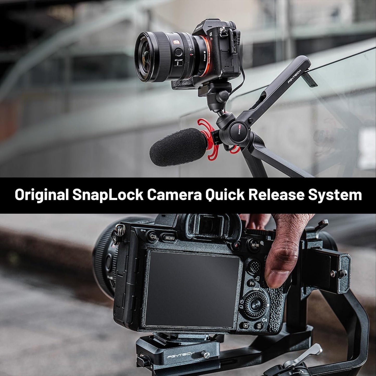 PGYTECH Beetle Camera Clip V2 Quick Release Backpack for Photography Gear NEW