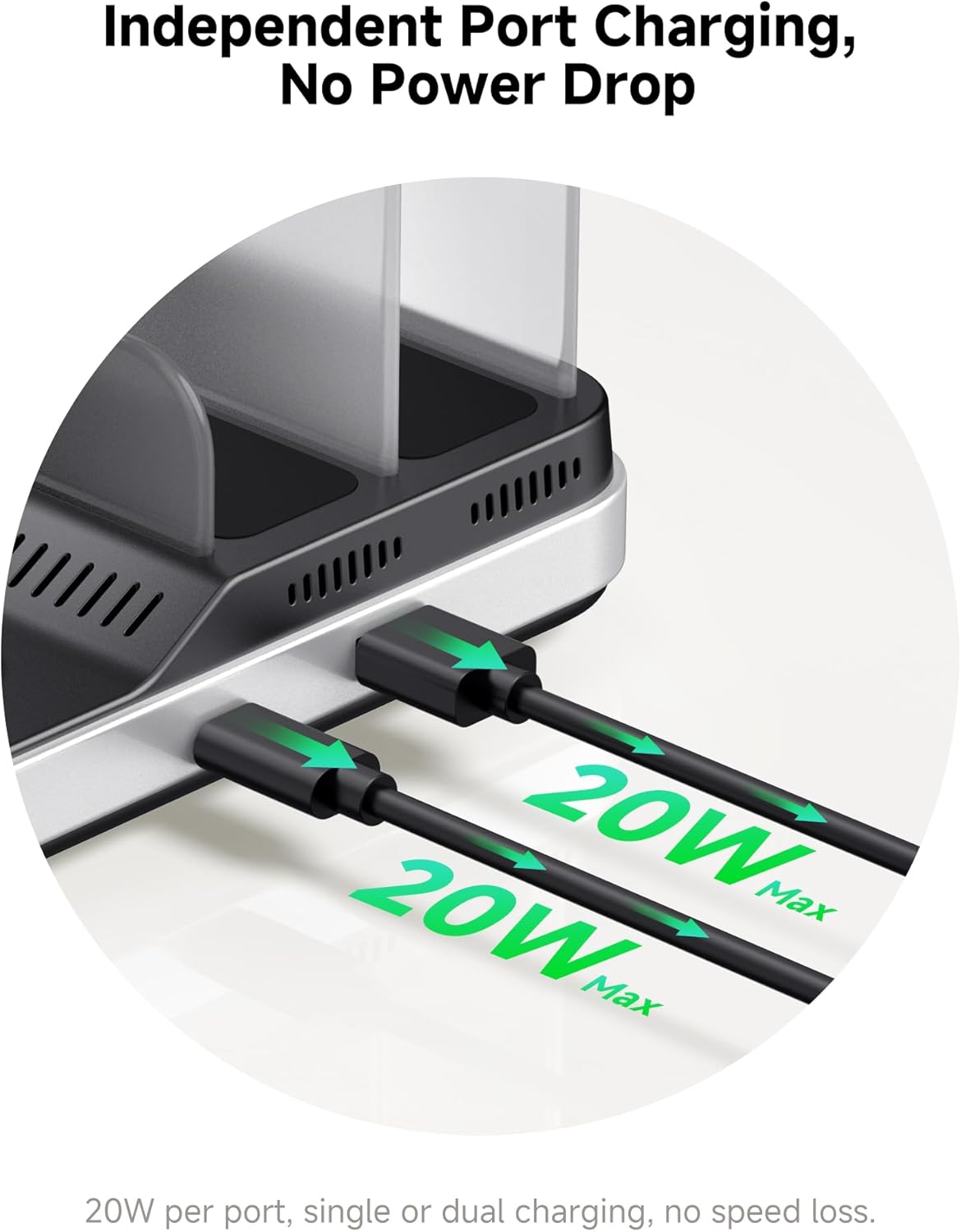 SwanScout 5-in-1 Wireless Charging Station for Multiple Devices - Black DEMO