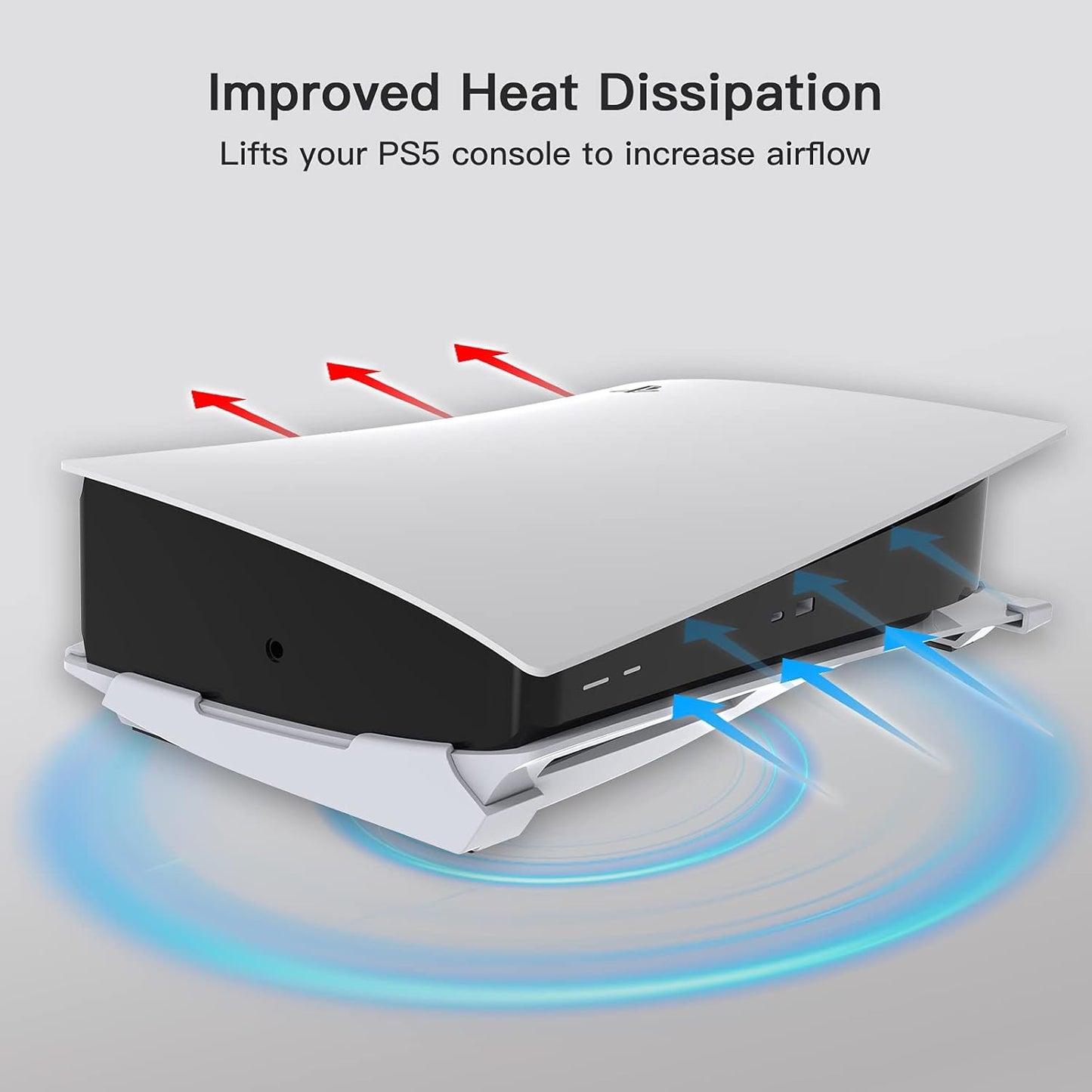 NexiGo Minimalist PS5 Horizontal Base Stand - White Gaming Accessory DEMO
