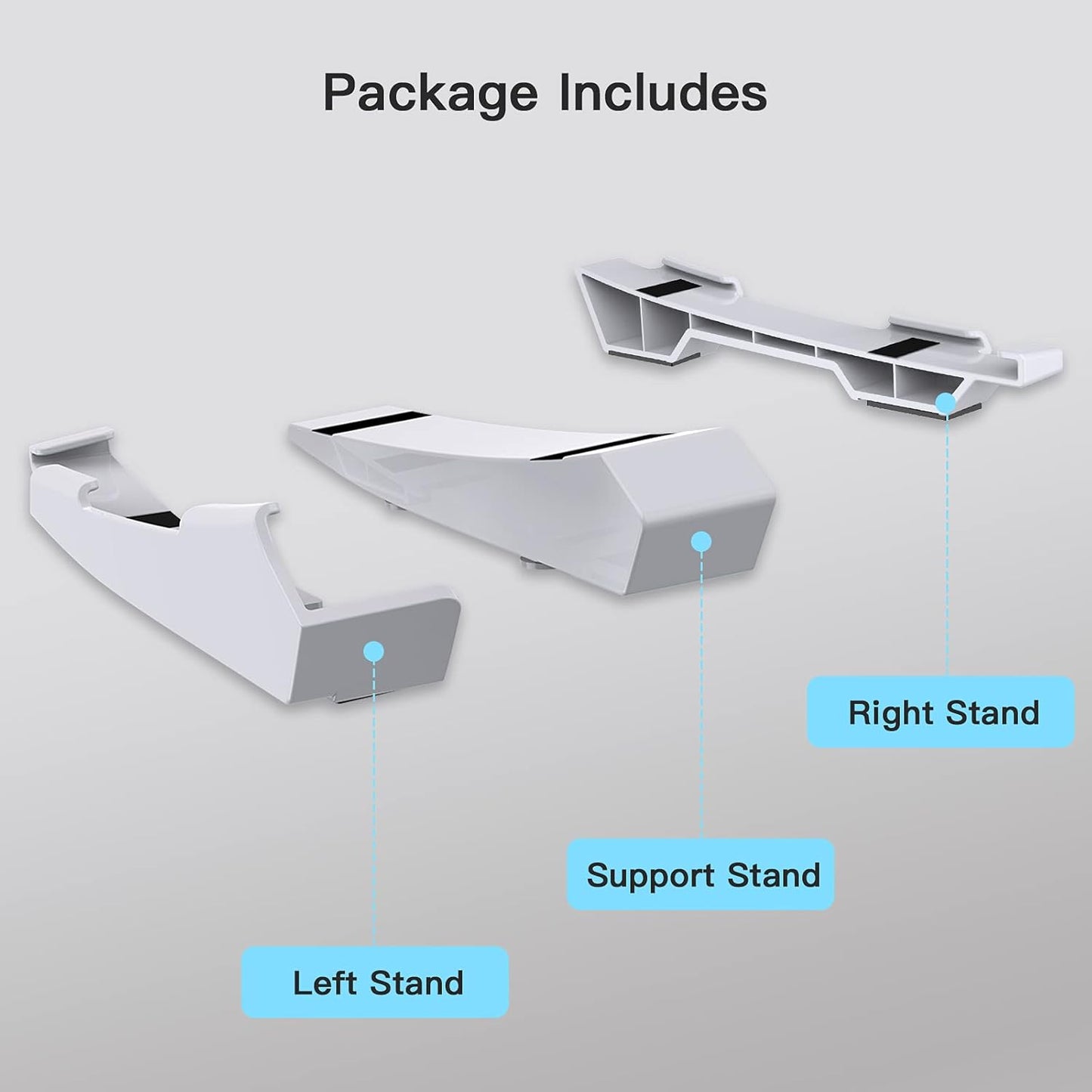 NexiGo Minimalist PS5 Horizontal Base Stand - White Gaming Accessory DEMO