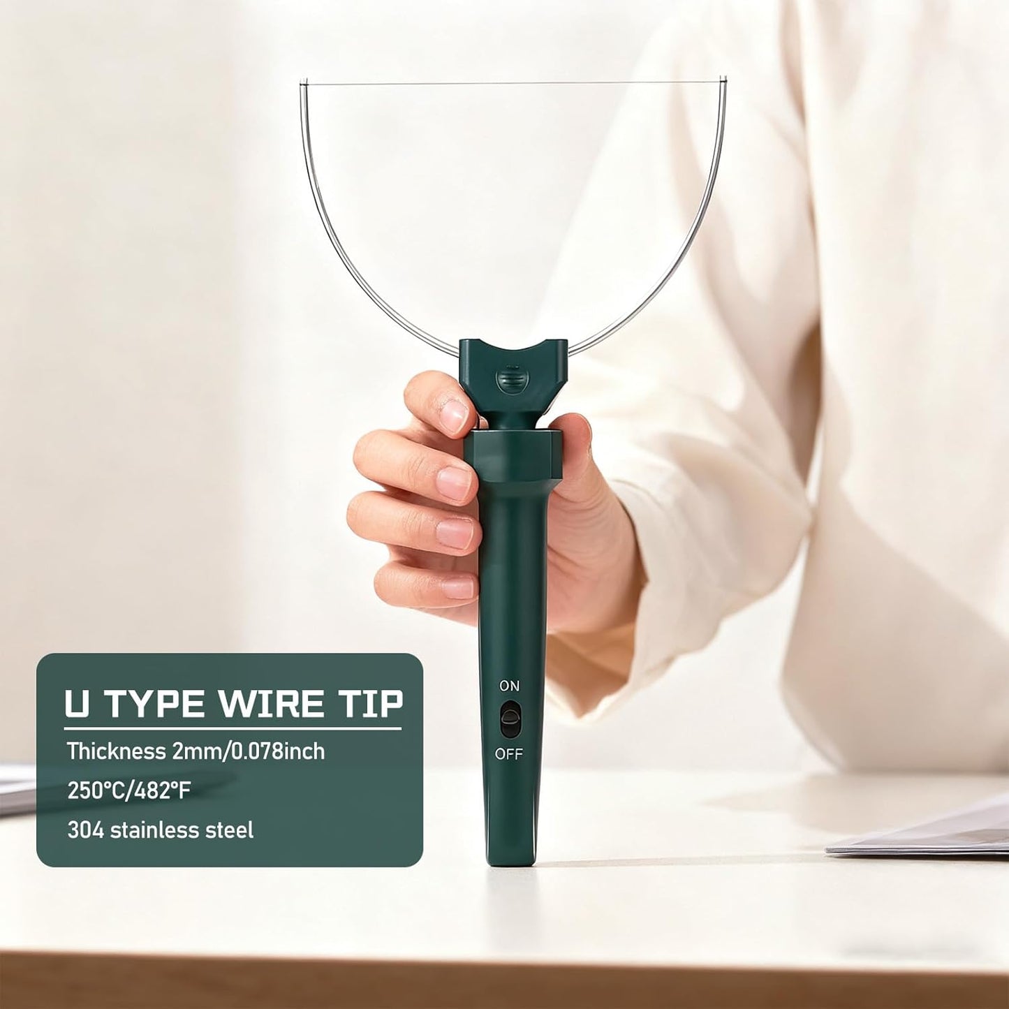 Dark Green Heated Foam Carving Knife Kit - Engraving Tools for Crafting DEMO