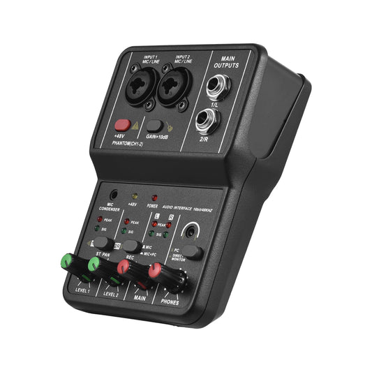 Professional USB Audio Interface Sound Card 16bit/48kHz for Music DEMO