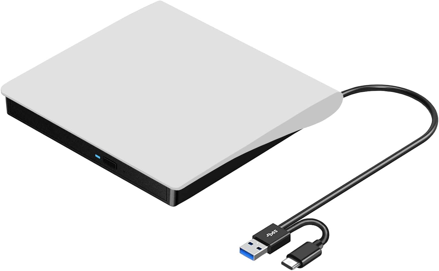 External USB DVD Players 3.0 & USB-C CD/DVD Drive for Laptops and Desktops, NEW