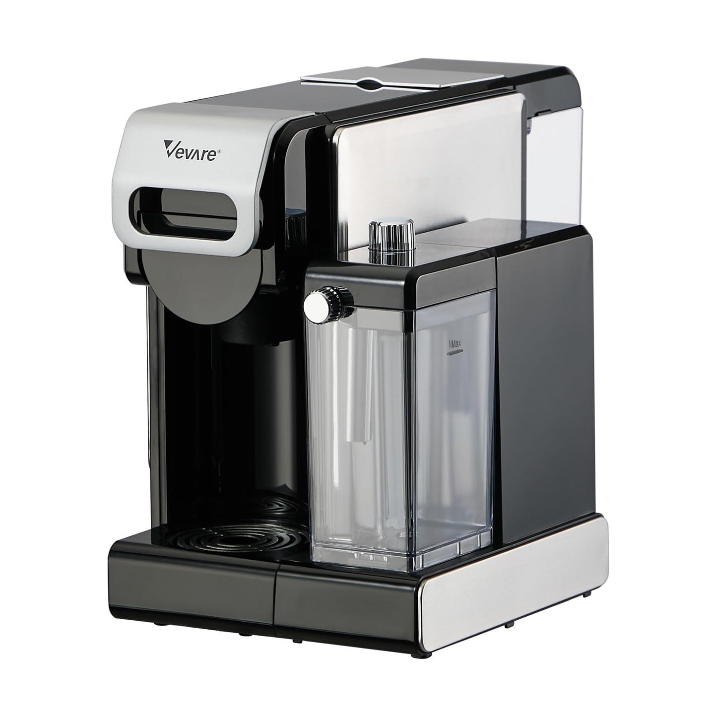 VEVARE 5-in-1 Capsule Coffee Maker Machine Espresso with Water Tank Silver NEW