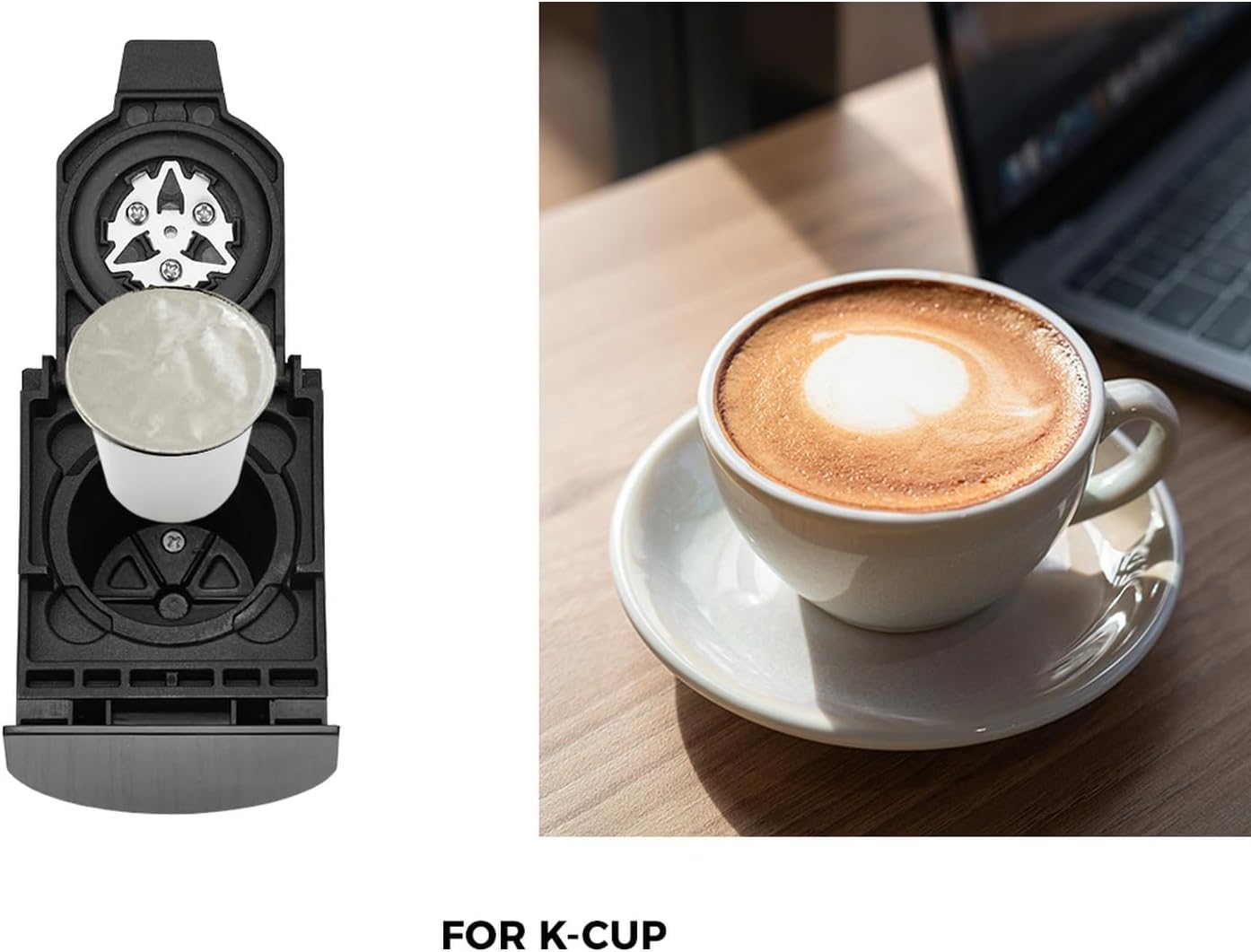 VEVARE 5-in-1 Capsule Coffee Maker Machine Espresso with Water Tank Silver NEW